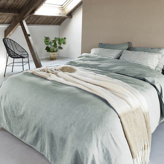Duvet Cover 50% Cotton/Linen Green