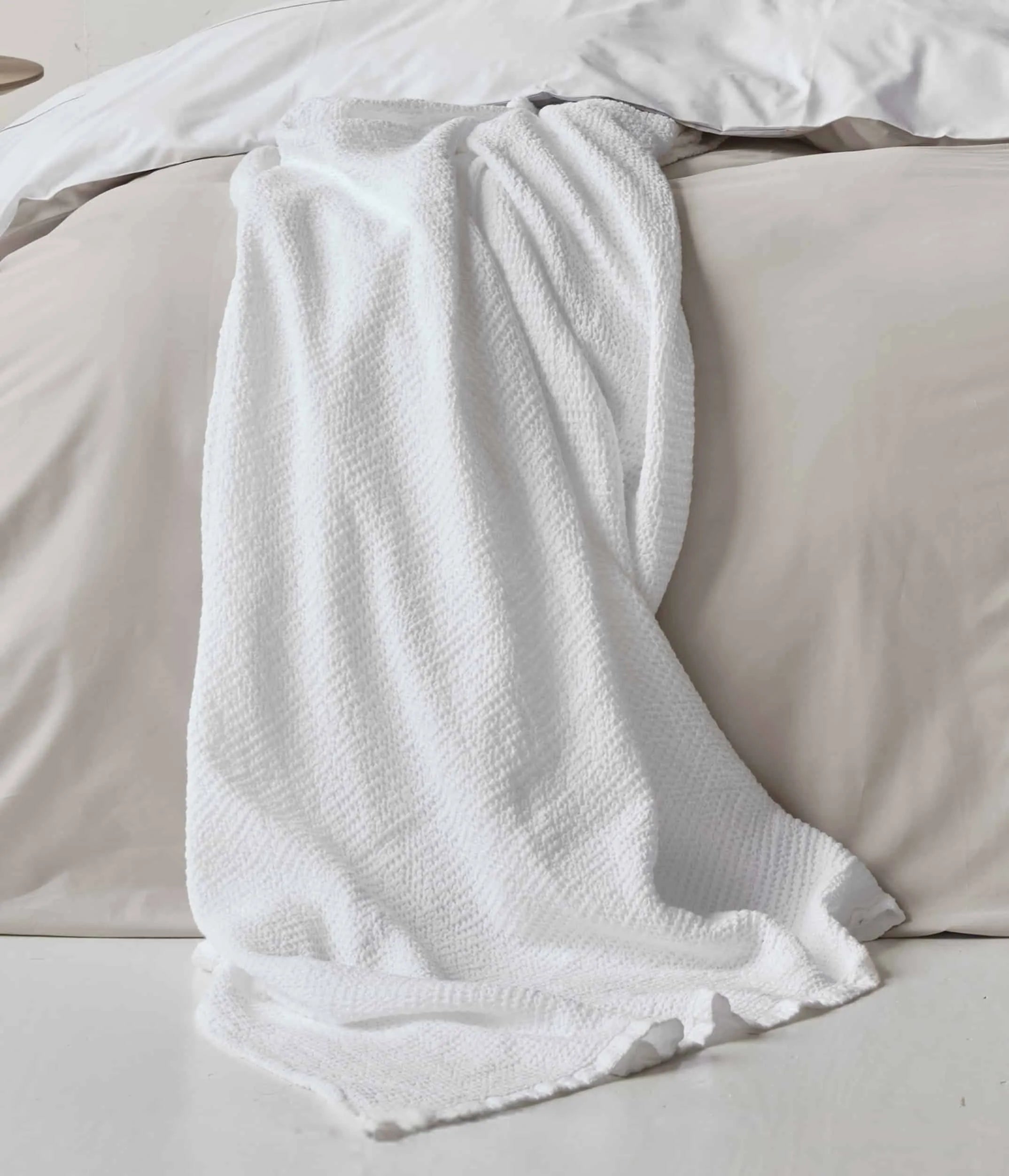 Dreamers Den Pique Sprei / Wafeldeken Wit