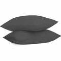 Dreamers Den – Kussensloop Half Linnen – Donker Grijs 60x70cm 2-PACK