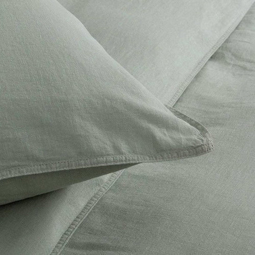 Dreamers Den - Pillowcase Half Linen - Green 60x70cm 2-PACK