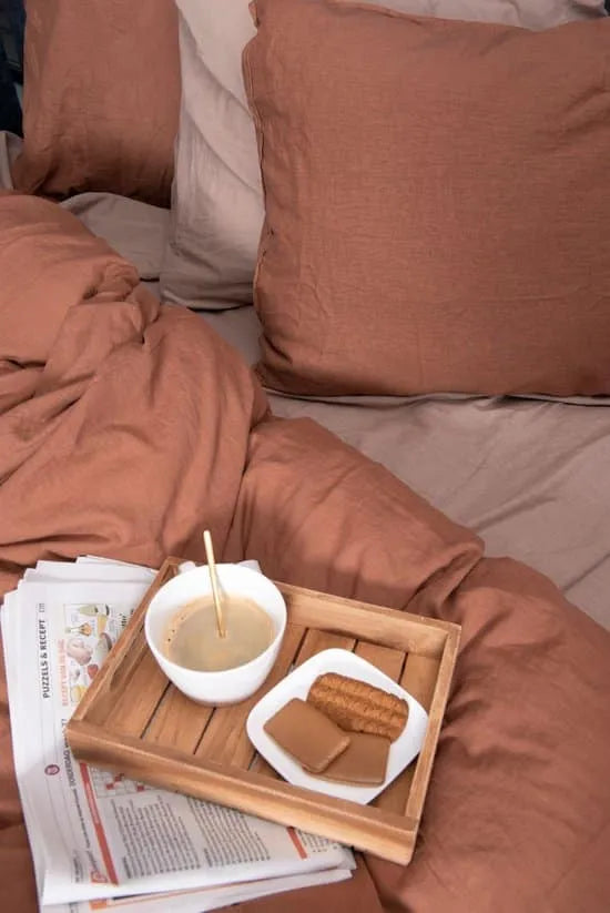 Dekbedovertrek 50% Katoen/Linnen Cinnamon