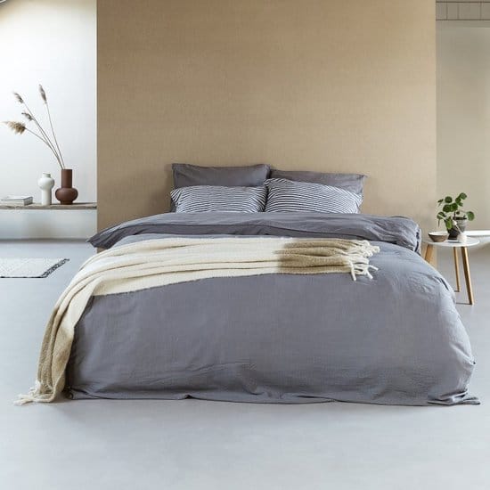 Duvet Cover 50% Cotton/Linen Dark Grey