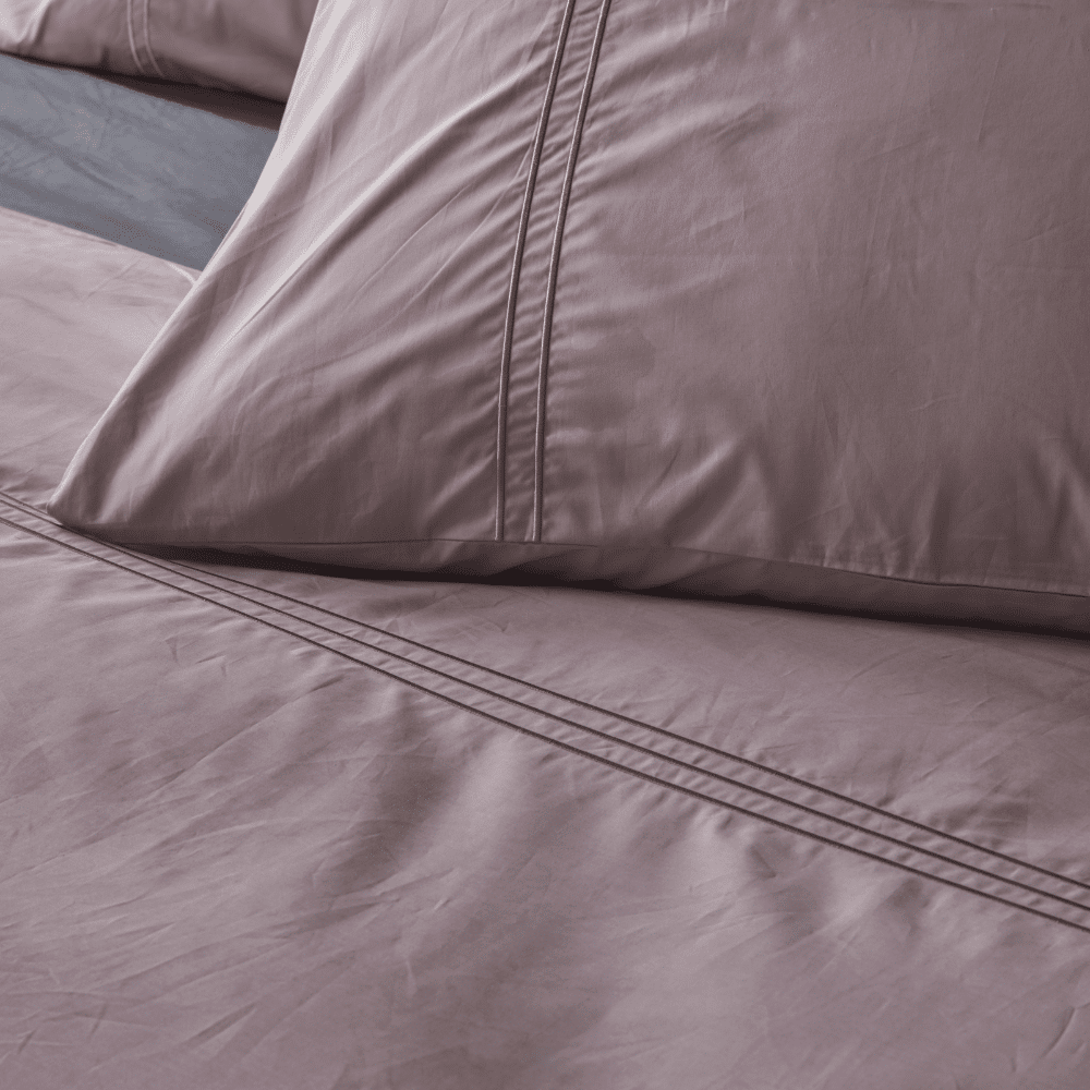 Duvet Cover 100% Egyptian Crispy Percale Cotton Plain Amethyst mist