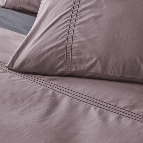 Dekbedovertrek 100% Egyptisch Percale Katoen Effen Amethyst mist