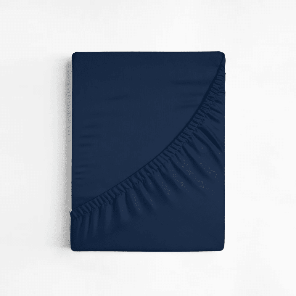 Dreamers Den Premium Jersey Elastane Fitted Sheet Organic Cotton Royal Blue