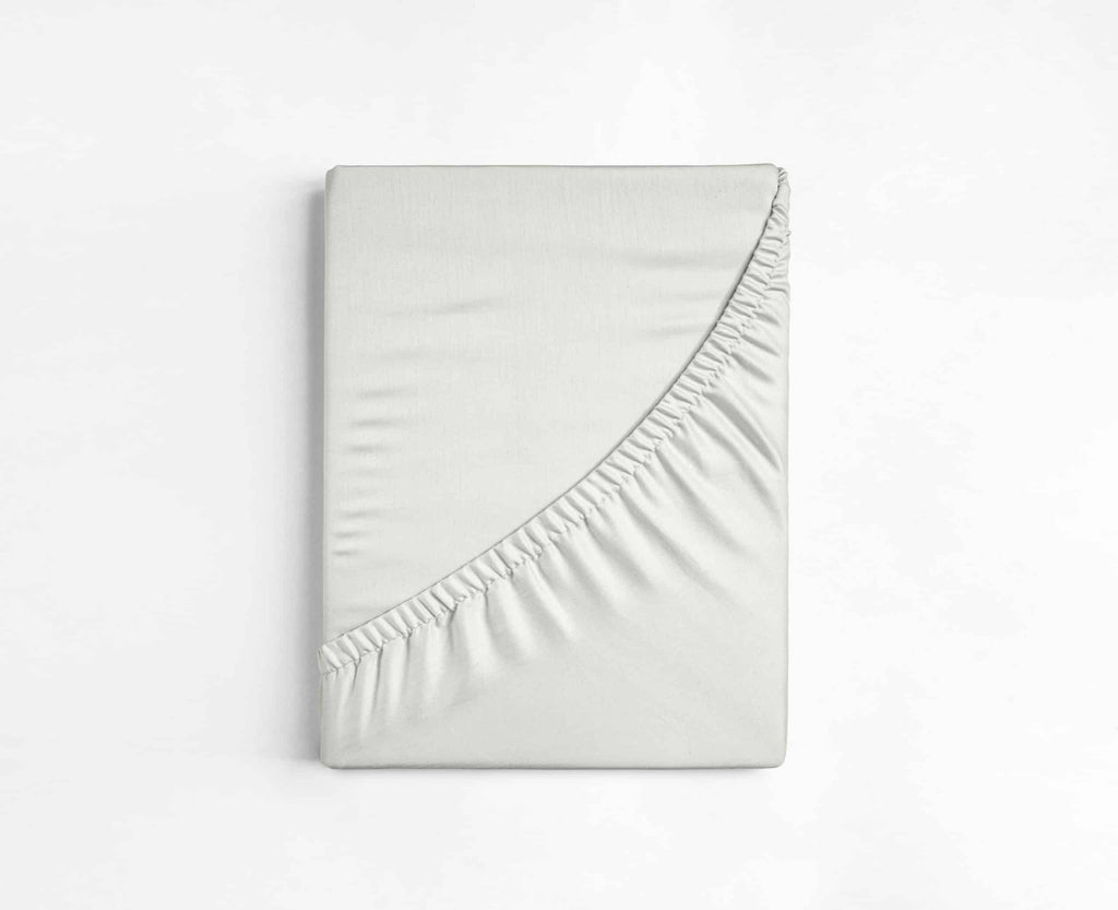 Dreamers Den Fitted Sheet Cotton Sateen Ecru / Cream