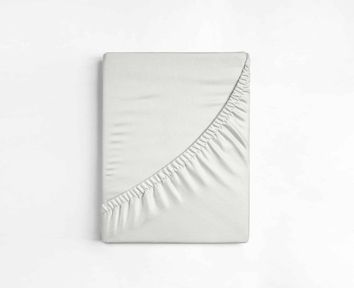 Dreamers Den Fitted Sheet Cotton Sateen Ecru / Cream