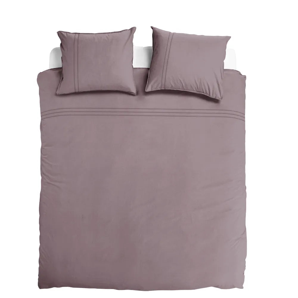 Dekbedovertrek 100% Egyptisch Percale Katoen Effen Amethyst mist