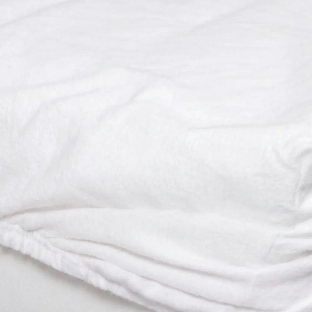 Dreamers Den Molton hoeslaken Wit 100% Biologisch Katoen