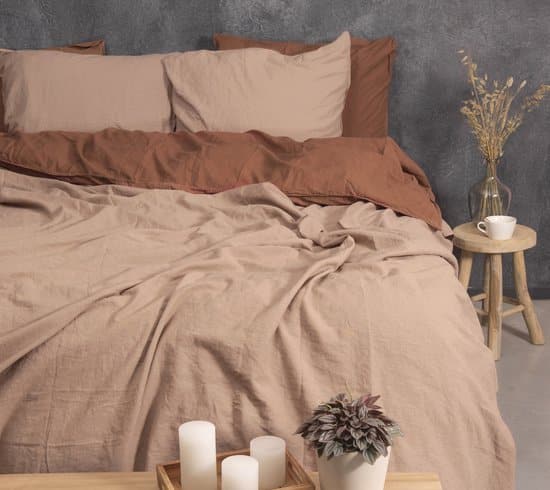 Duvet Cover 50% Cotton/Linen Dusty Pink
