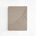 Dreamers Den Premium Jersey Elastan Topper Hoeslaken Biologisch Katoen Taupe