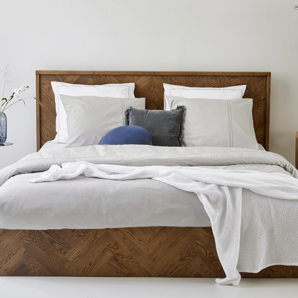 Duvet Cover 100% Egyptian Cotton Plain Warm Grey