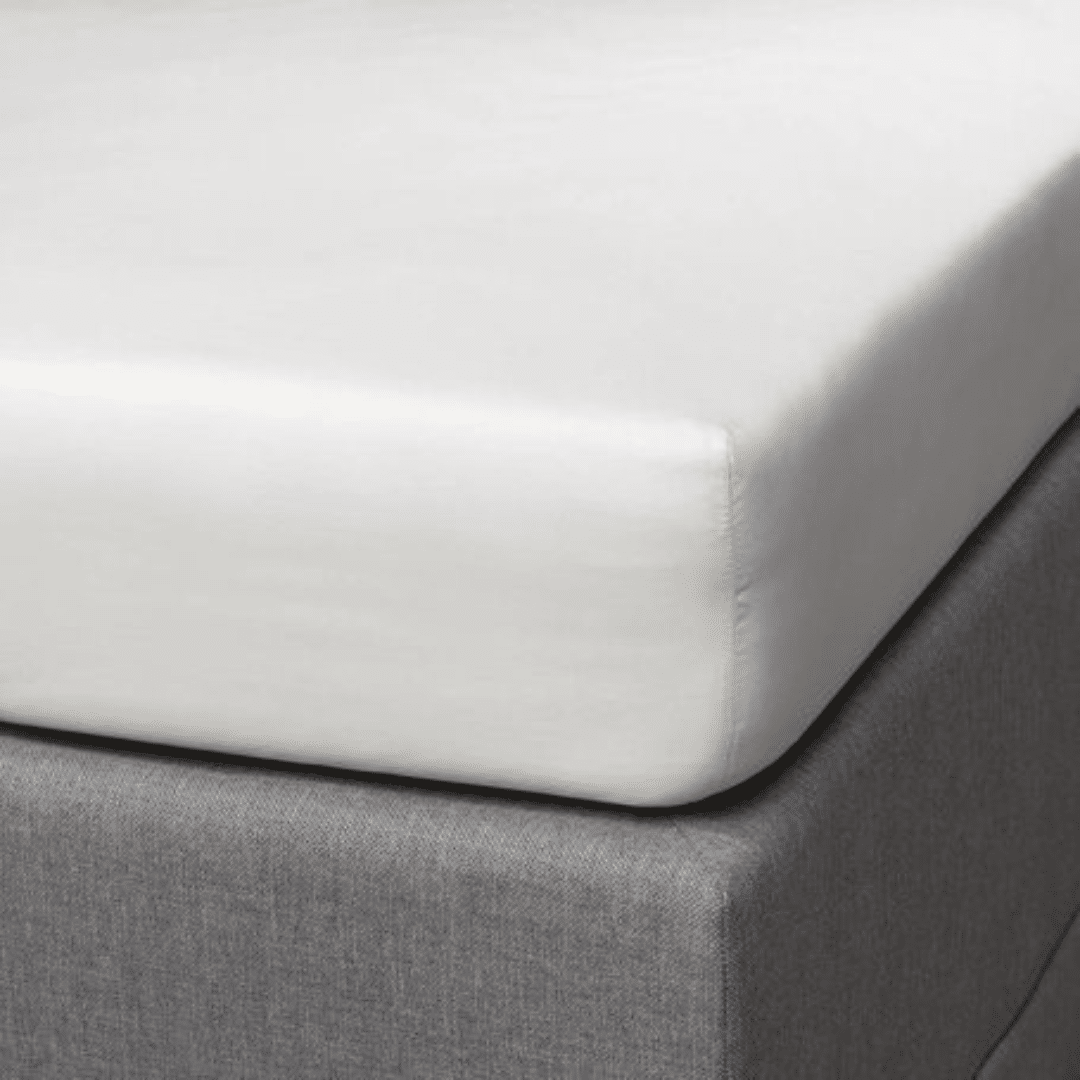 Dreamers Den Fitted Sheet Cotton Sateen White