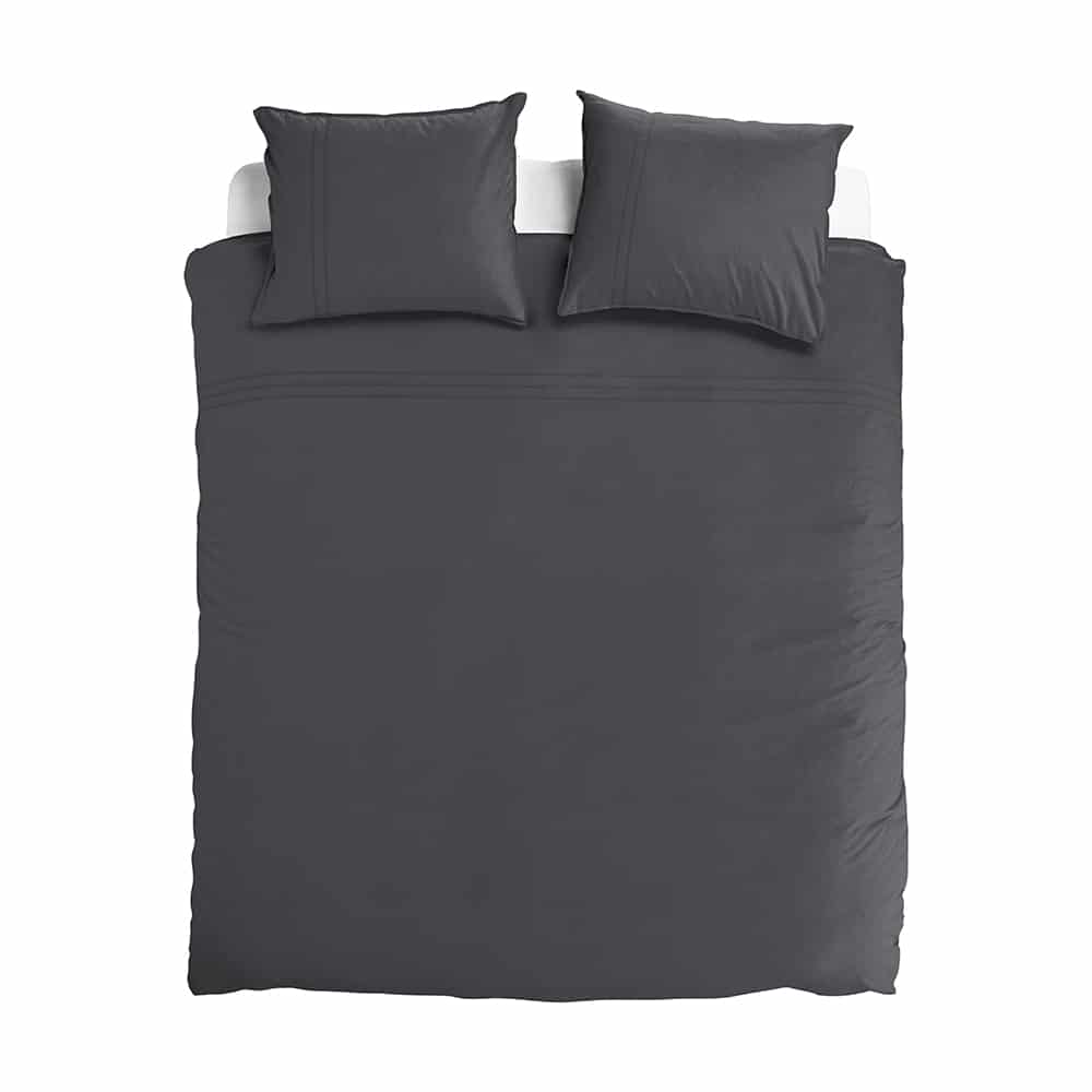 Duvet Cover 100% Egyptian Cotton Plain Anthracite