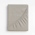 Dreamers Den Fitted Sheet Cotton/Linen Natural