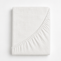 Dreamers Den Fitted Sheet Cotton/Linen White