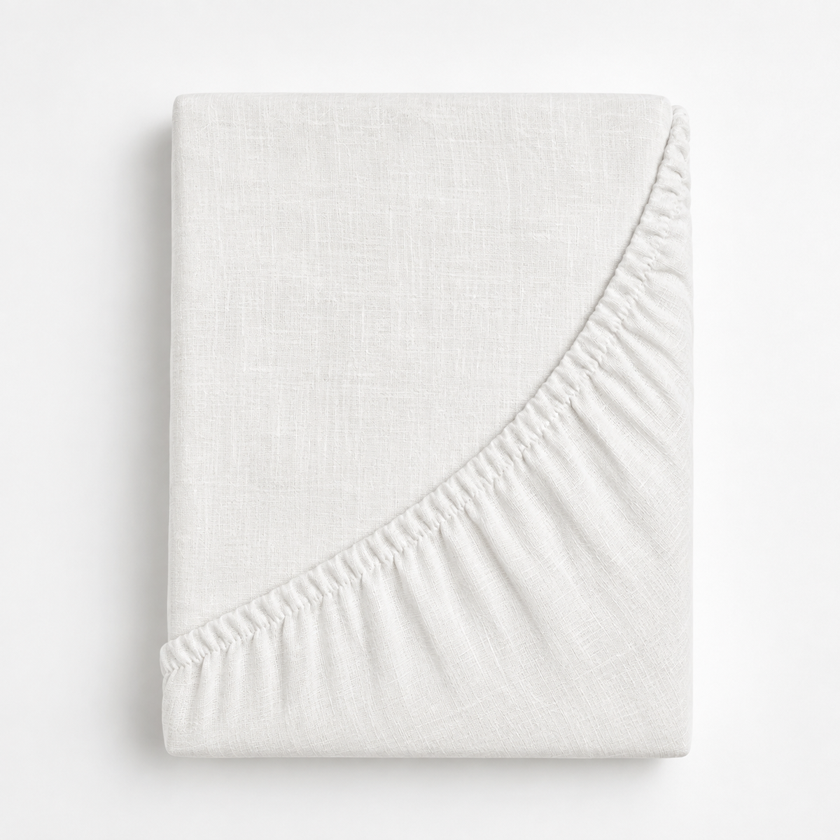 Dreamers Den Fitted Sheet Cotton/Linen White