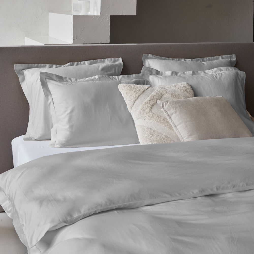 Dreamers Den Duvet Cover Mariam TC 400 Egyptian Cotton Sateen Grey