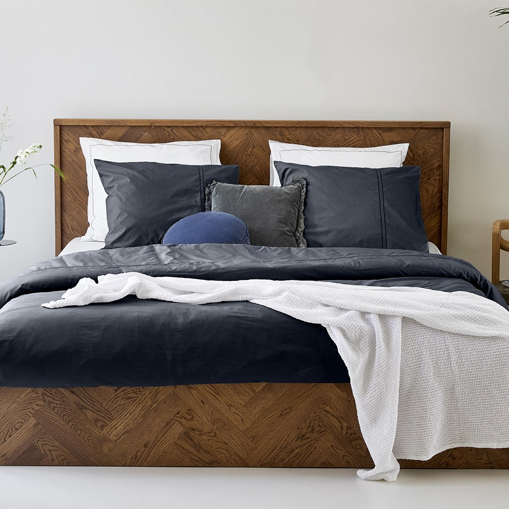 Duvet Cover 100% Egyptian Cotton Plain Anthracite