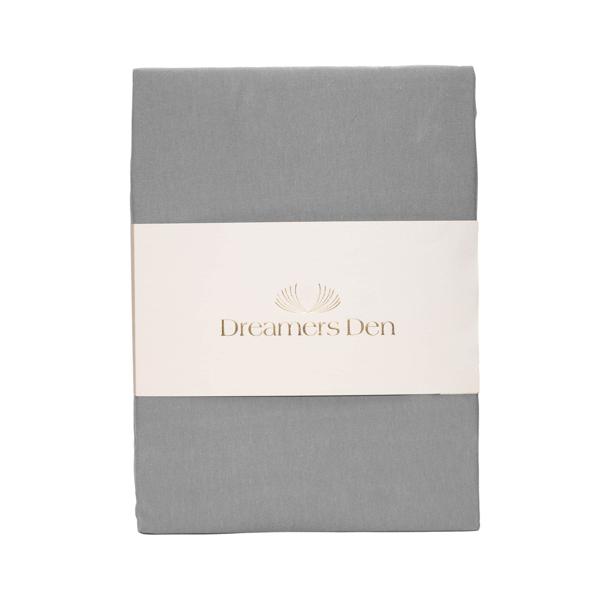 Dreamers Den Premium Jersey Elastane Fitted Sheet Organic Cotton Grey