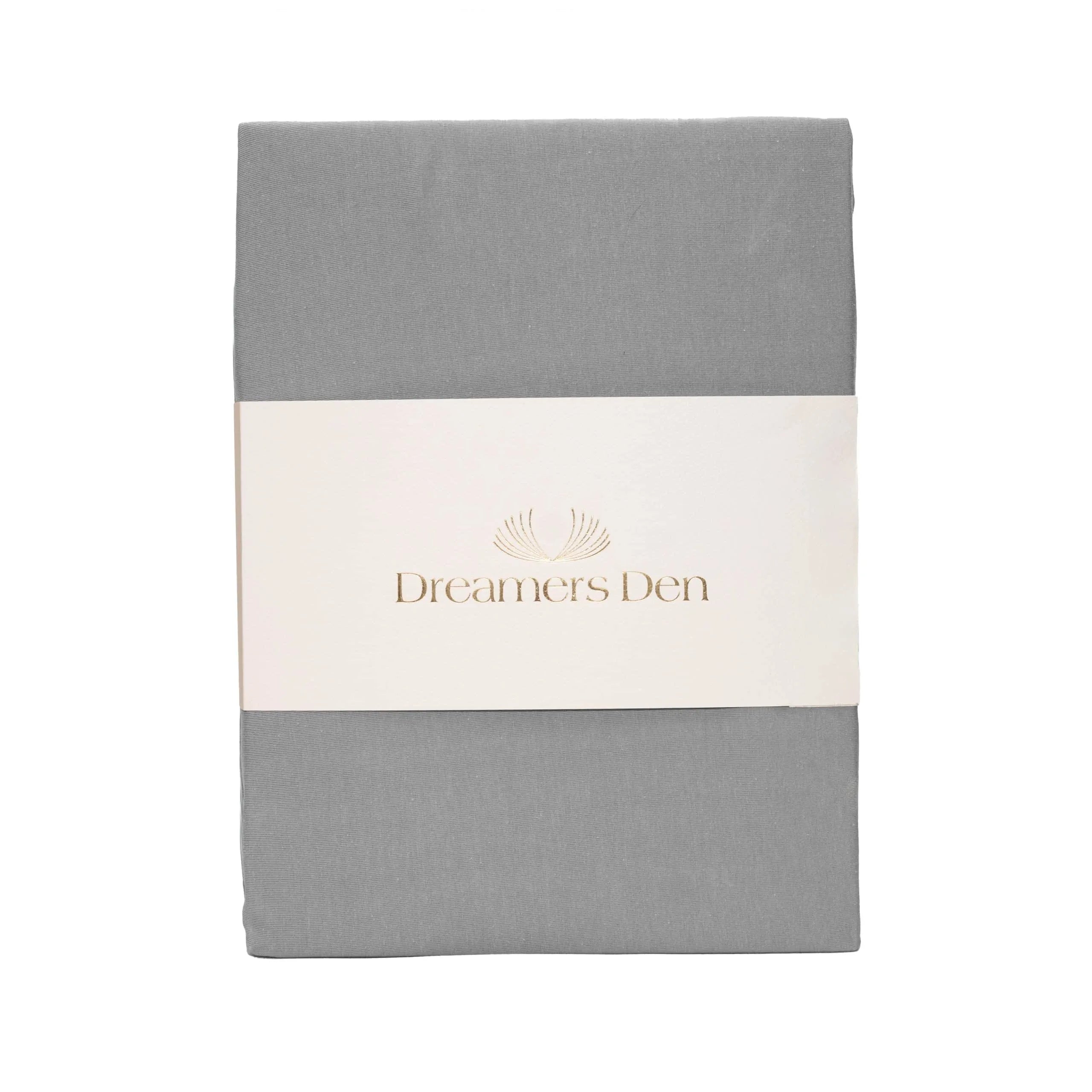 Dreamers Den Premium Jersey Elastan Topper Hoeslaken Biologisch Katoen Grijs