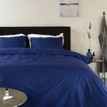 Dekbedovertrek 100% Egyptisch Katoen Effen Marine Blauw