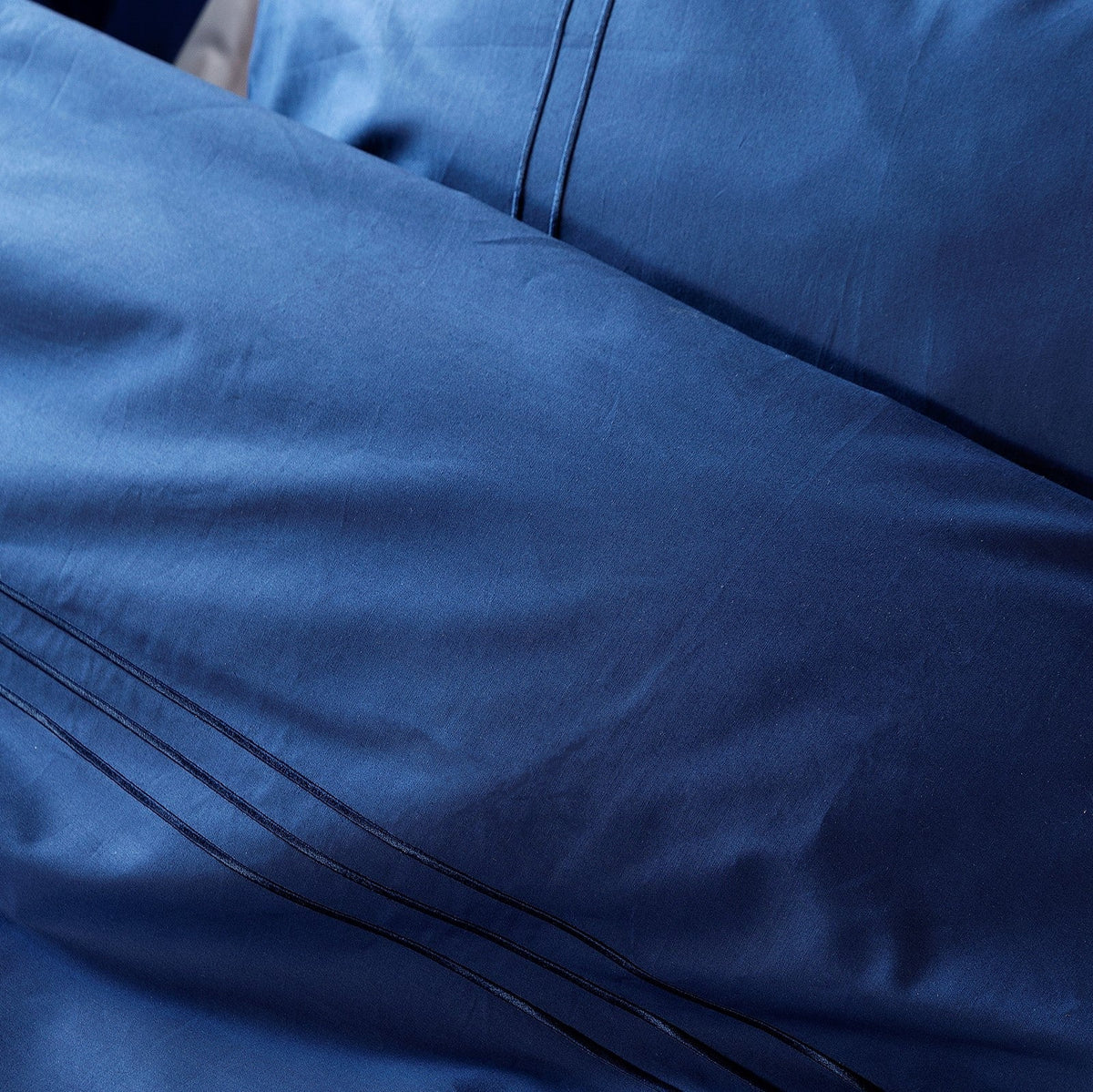 Duvet Cover 100% Egyptian Cotton Plain Navy Blue