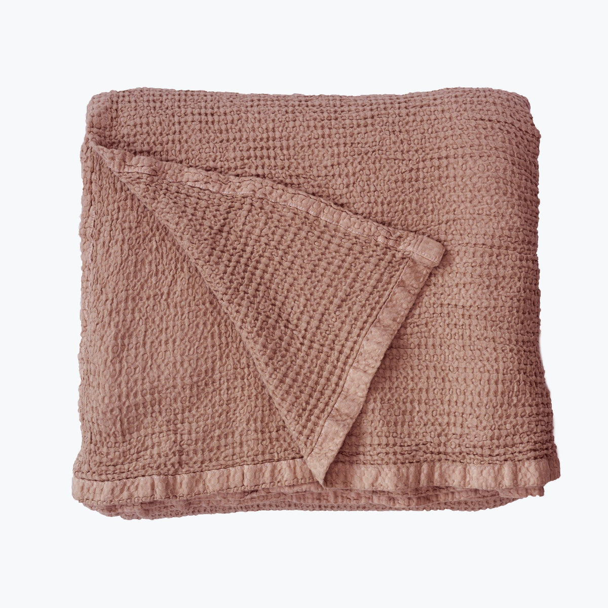 Dreamers Den Piqué Bedspread / Waffle Blanket Rosewater
