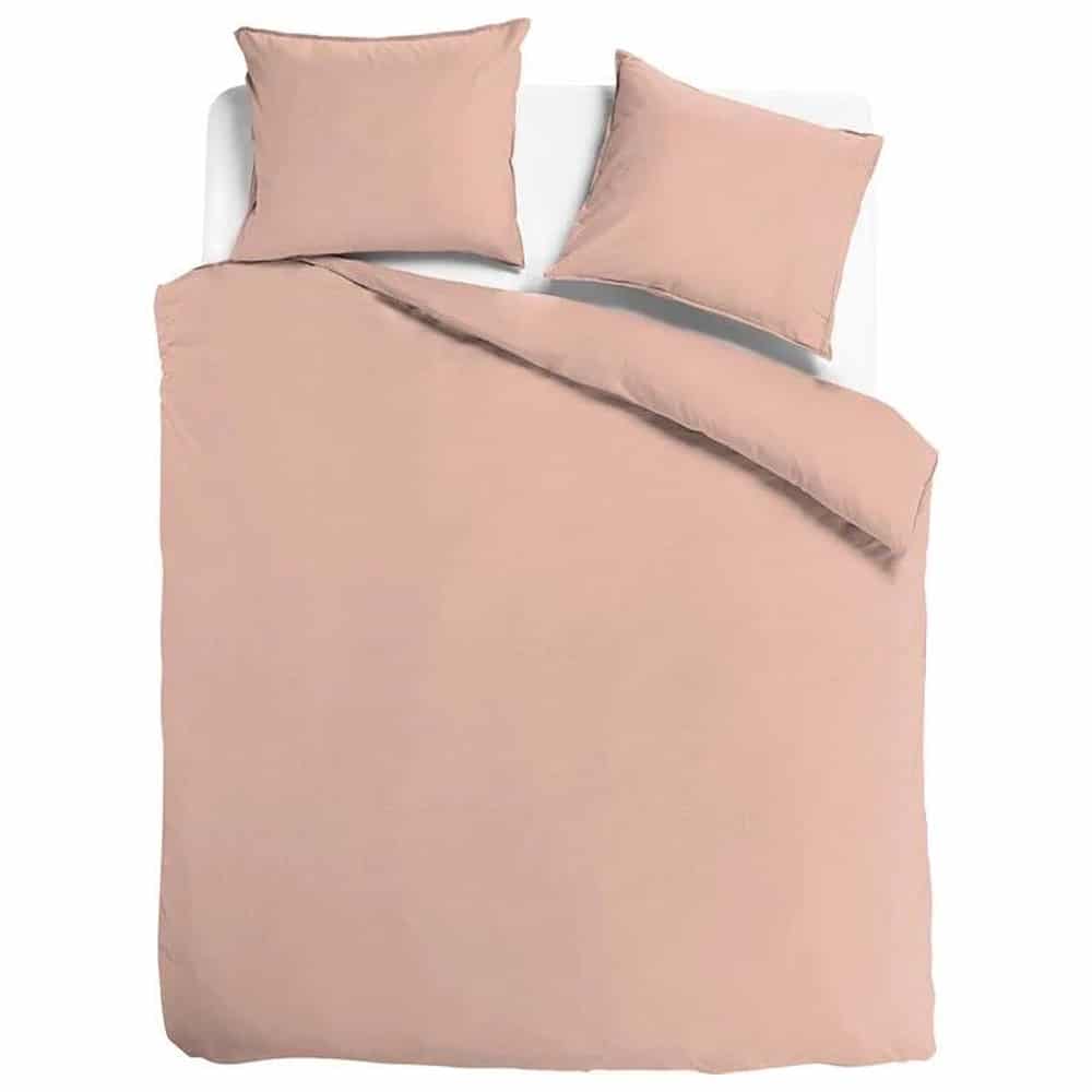 Duvet Cover 100% Washed Cotton Sateen Brique 300TC