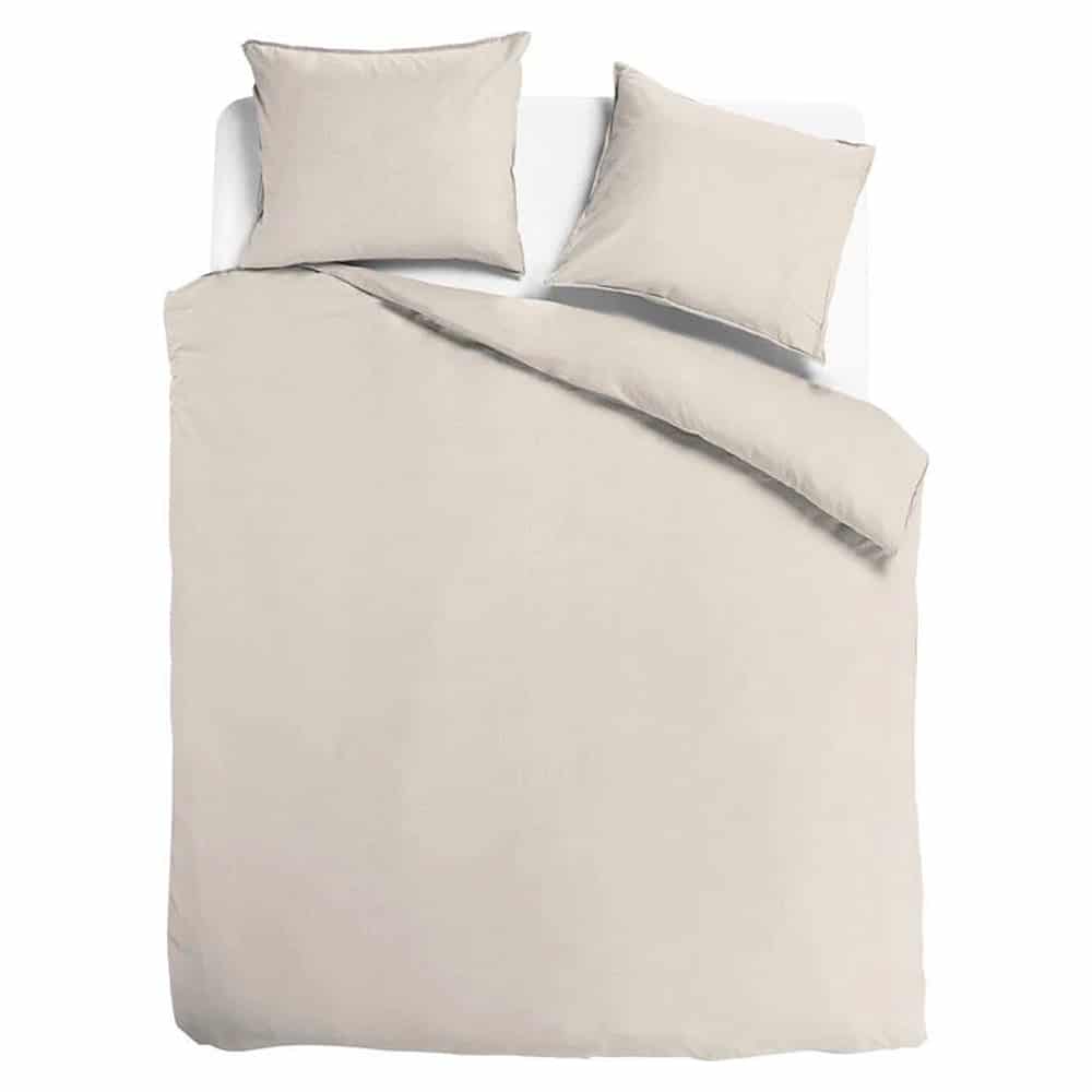 Duvet Cover 100% Washed Cotton Sateen Sand 300TC