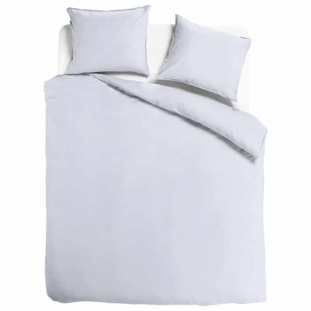Duvet Cover 100% Washed Cotton Sateen Sky Blue 300TC