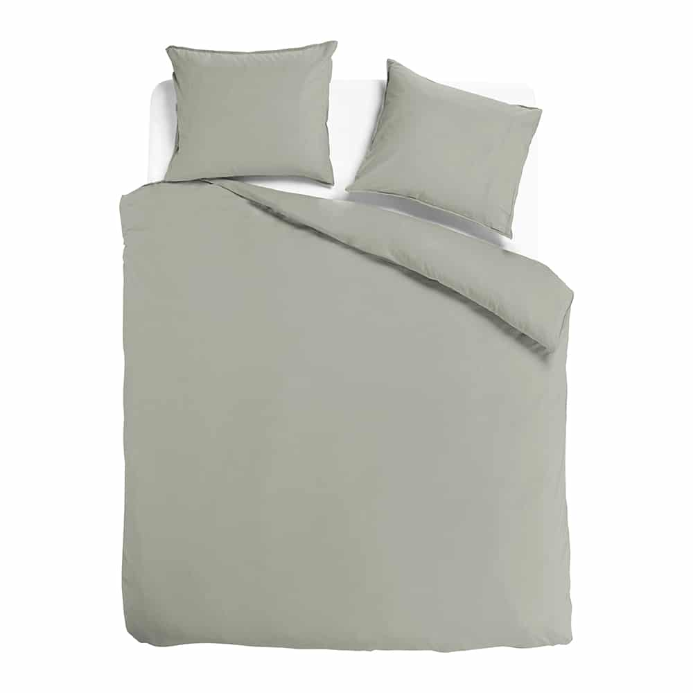 Duvet Cover 100% Washed Cotton Sateen Sea Green 300TC
