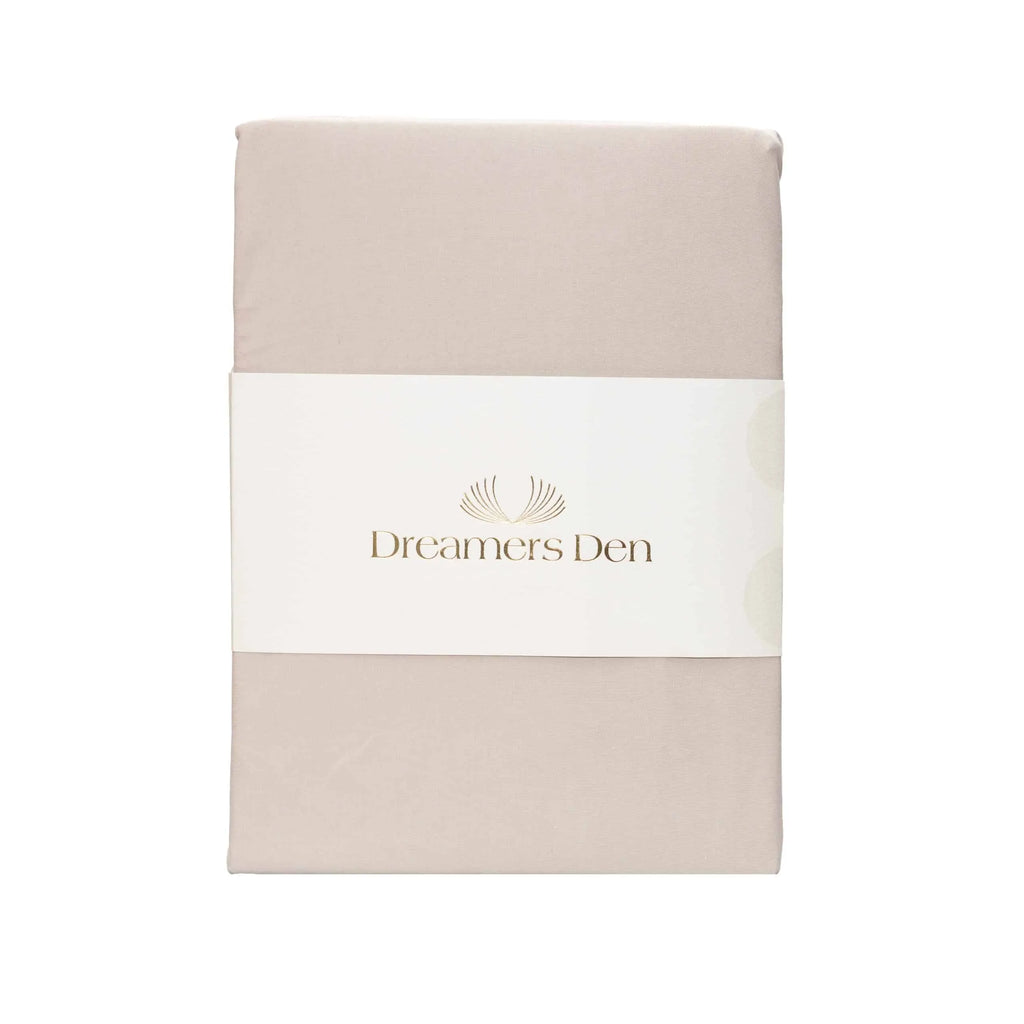 Dreamers Den Premium Jersey Elastan Hoeslaken Biologisch Katoen Naturel