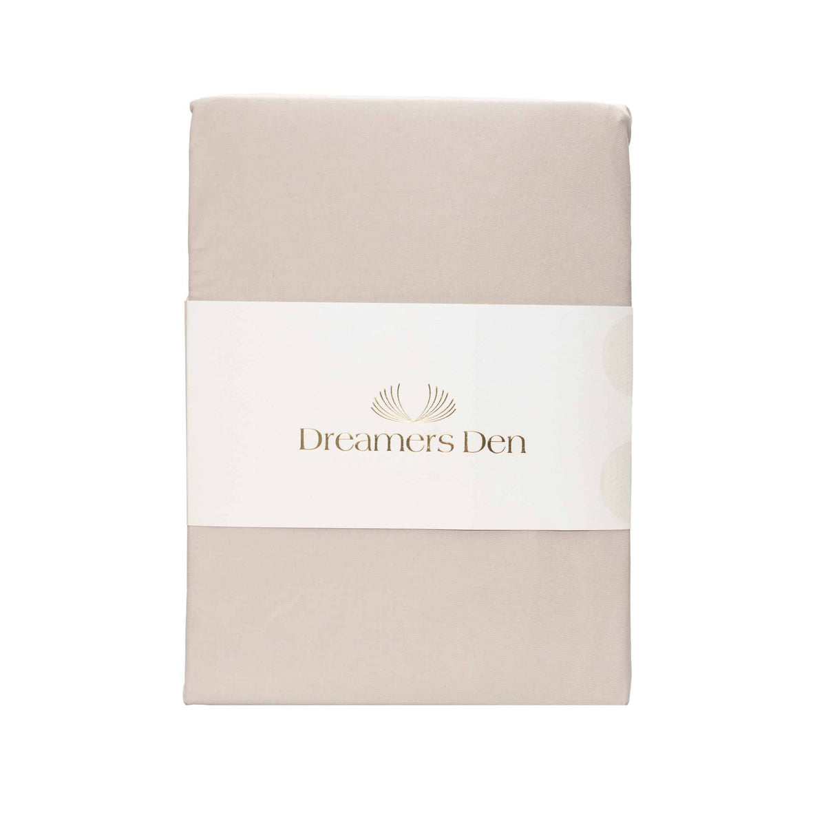 Dreamers Den Premium Jersey Elastane Split Topper Fitted Sheet Organic Cotton Natural