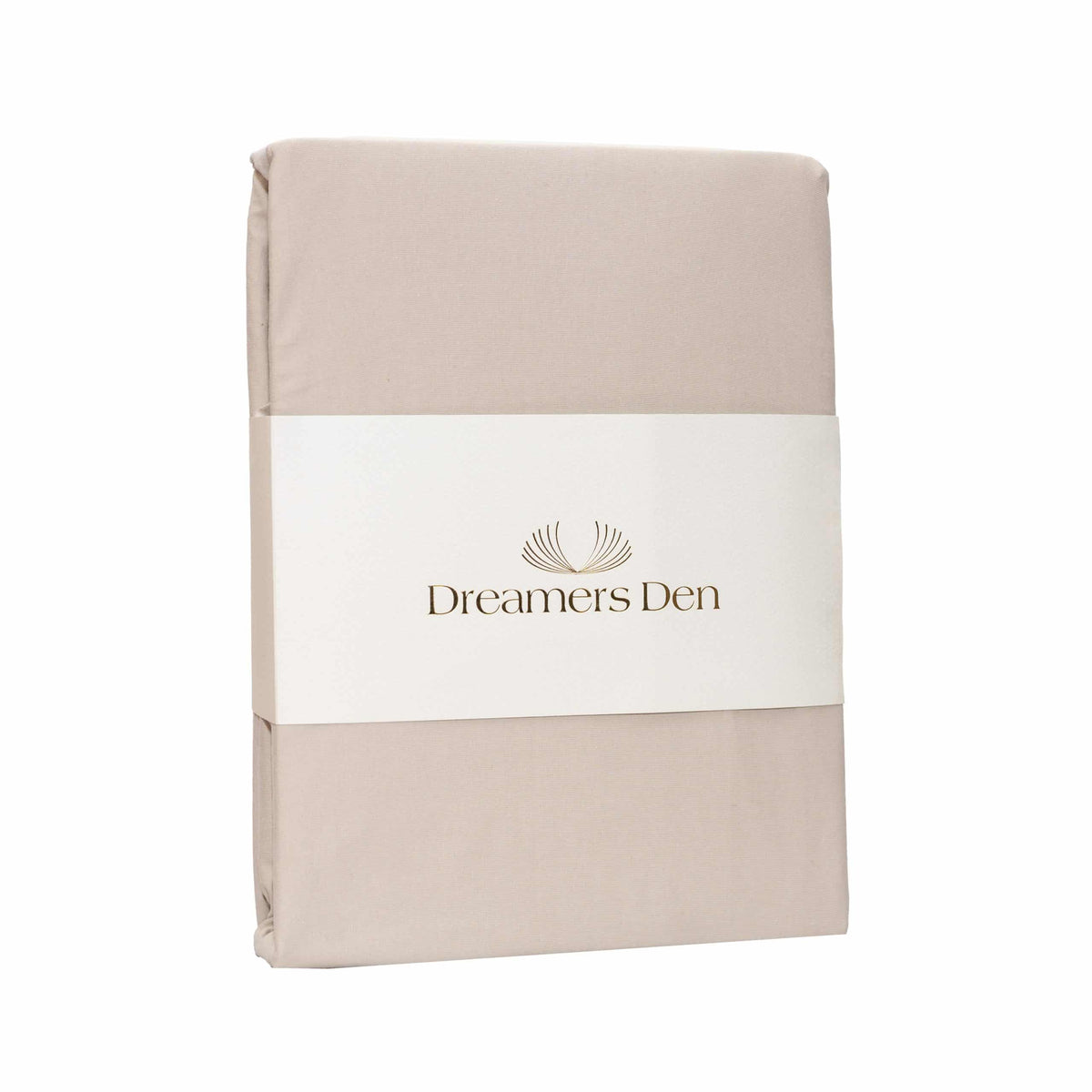 Dreamers Den Premium Jersey Elastane Split Topper Fitted Sheet Organic Cotton Natural