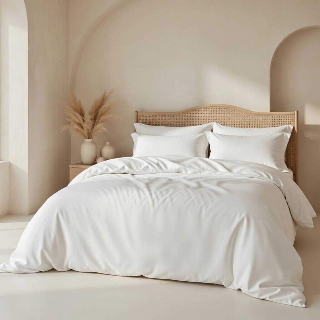 Dreamers Den Duvet Cover TENCEL™ Lyocell - White