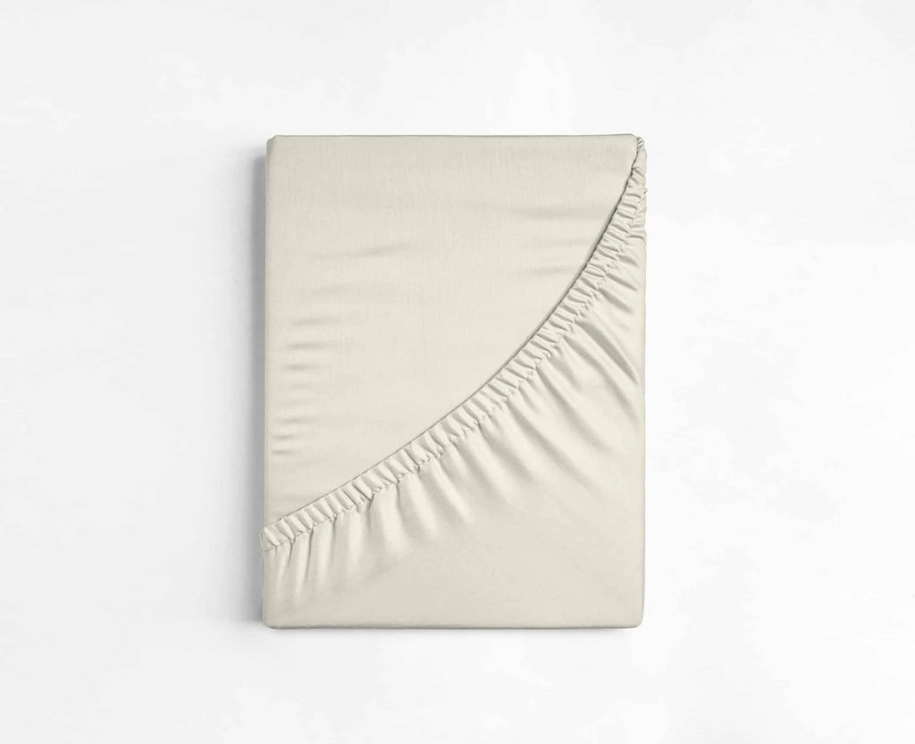 Dreamers Den Split Topper Hoeslaken Egyptisch Percale Katoen Creme / Ecru