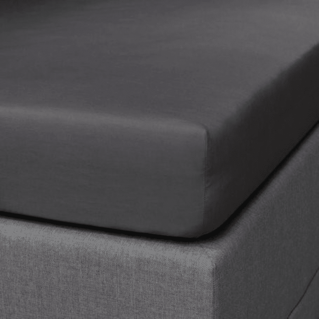 Dreamers Den Topper Fitted Sheet Cotton Sateen Anthracite