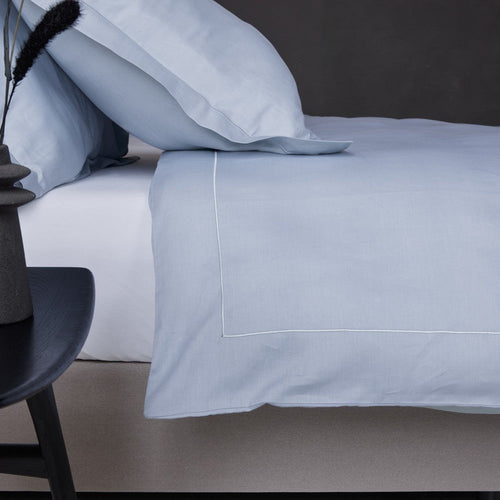 Dreamers Den Duvet Cover Mariam TC 400 Egyptian Cotton Sateen Light Blue