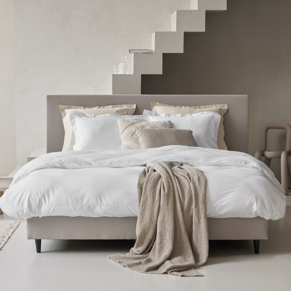 Dreamers Den Duvet Cover Mariam TC 400 Egyptian Cotton Sateen White