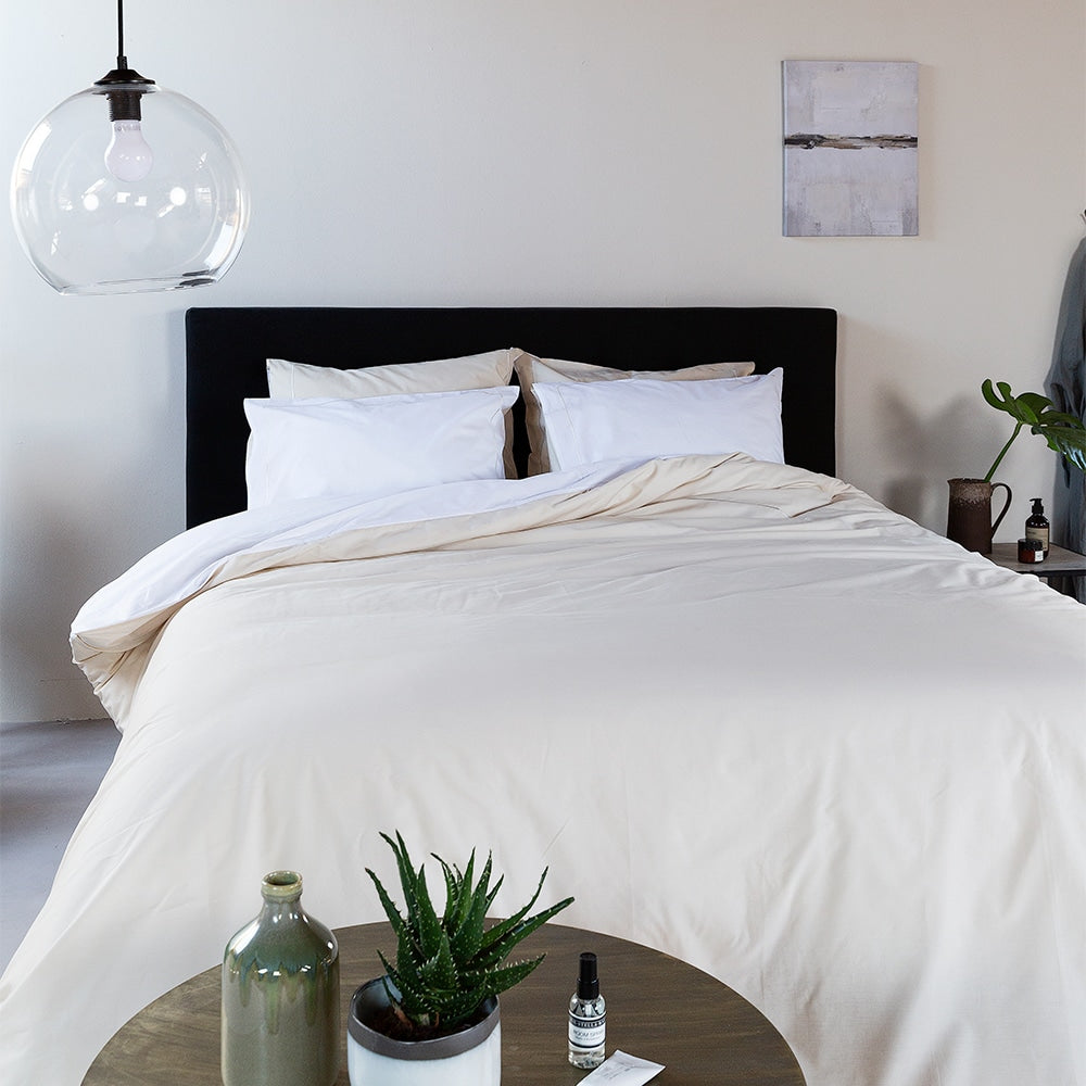 Duvet Cover 100% Egyptian Cotton Plain Ecru