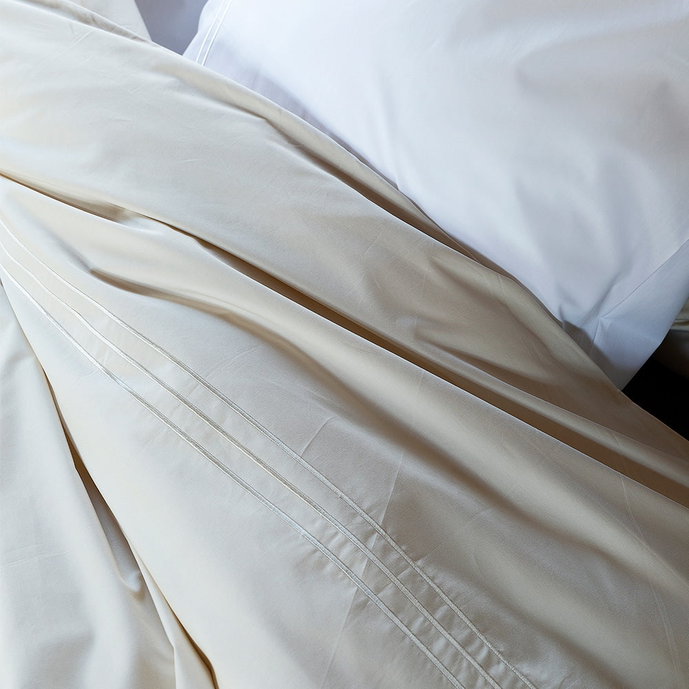 Duvet Cover 100% Egyptian Cotton Plain Ecru