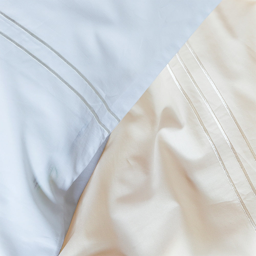 Duvet Cover 100% Egyptian Cotton Plain Ecru