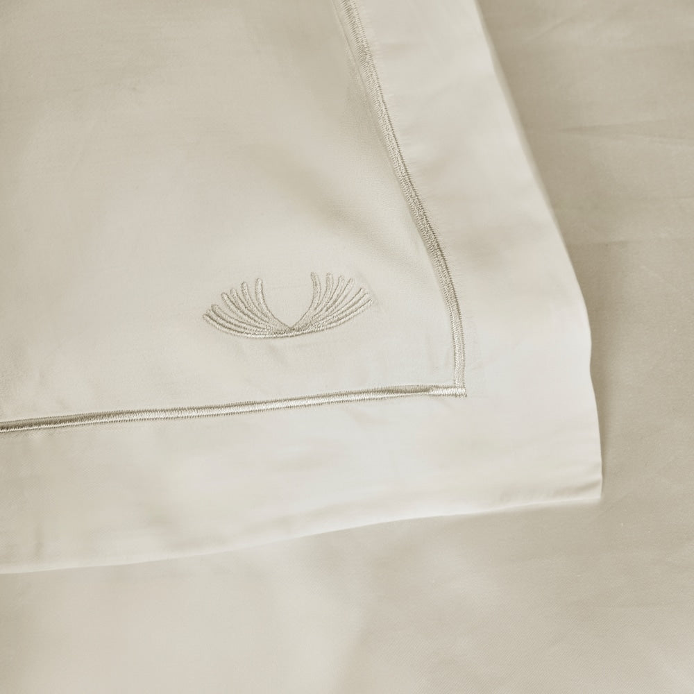 Dreamers Den Duvet Cover Mariam TC 400 Egyptian Cotton Sateen Cream