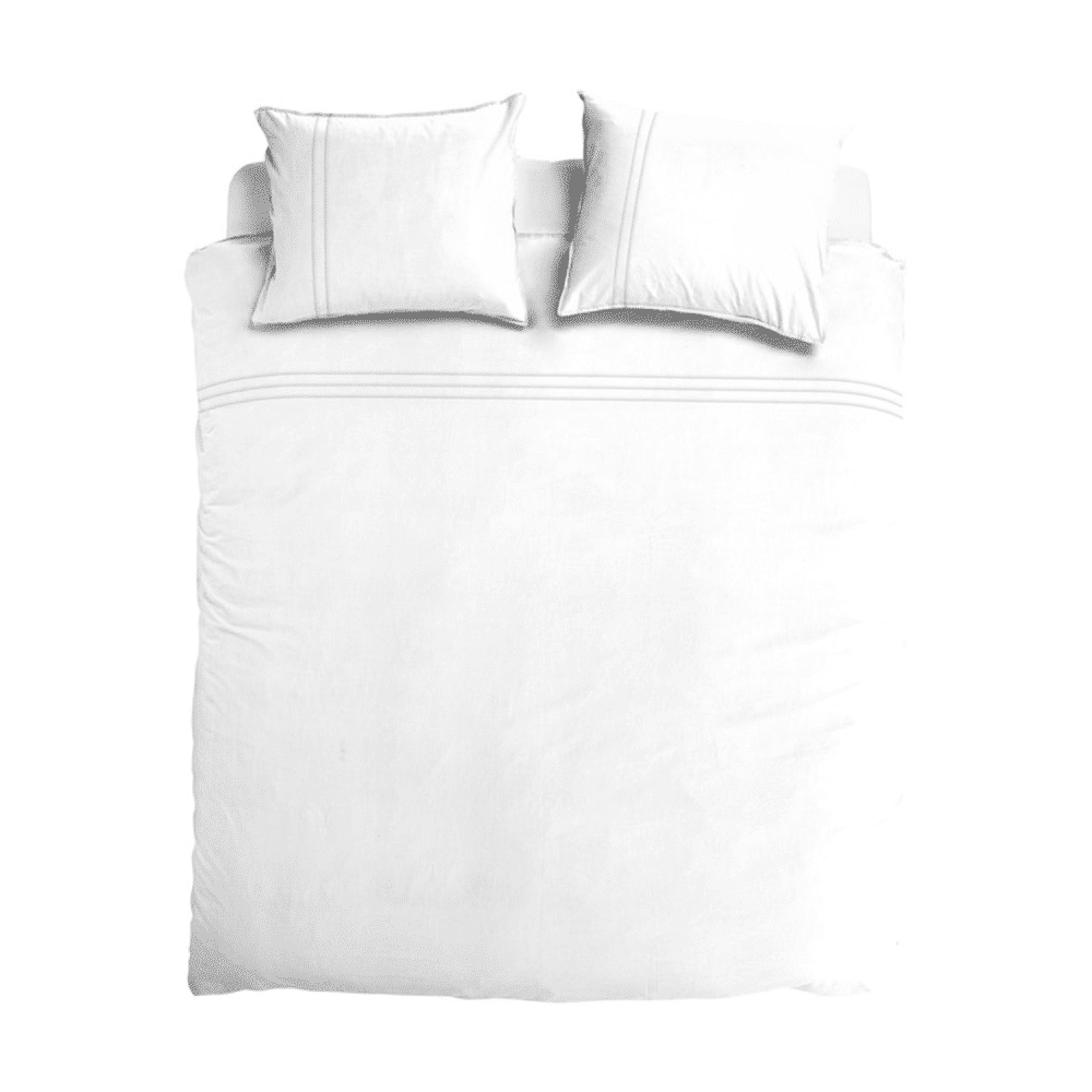 Duvet Cover 100% Egyptian Crispy Percale Cotton Plain White
