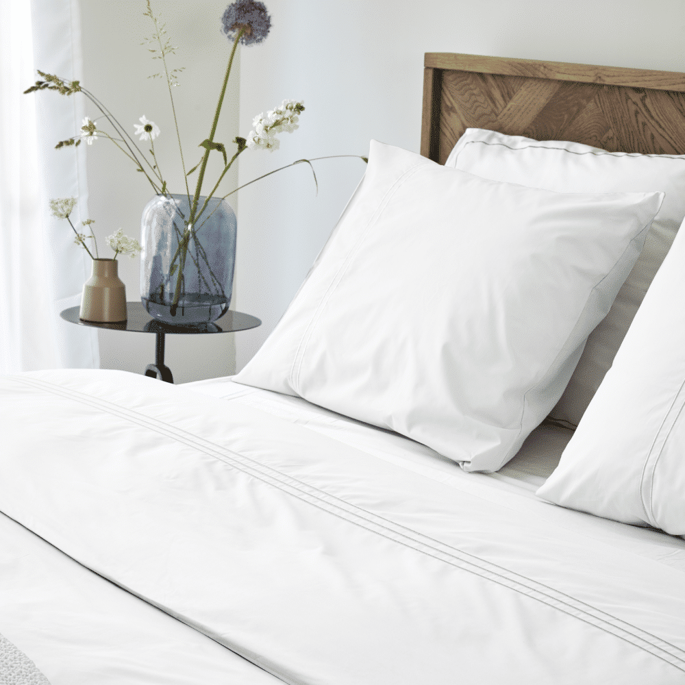 Duvet Cover 100% Egyptian Crispy Percale Cotton Plain White