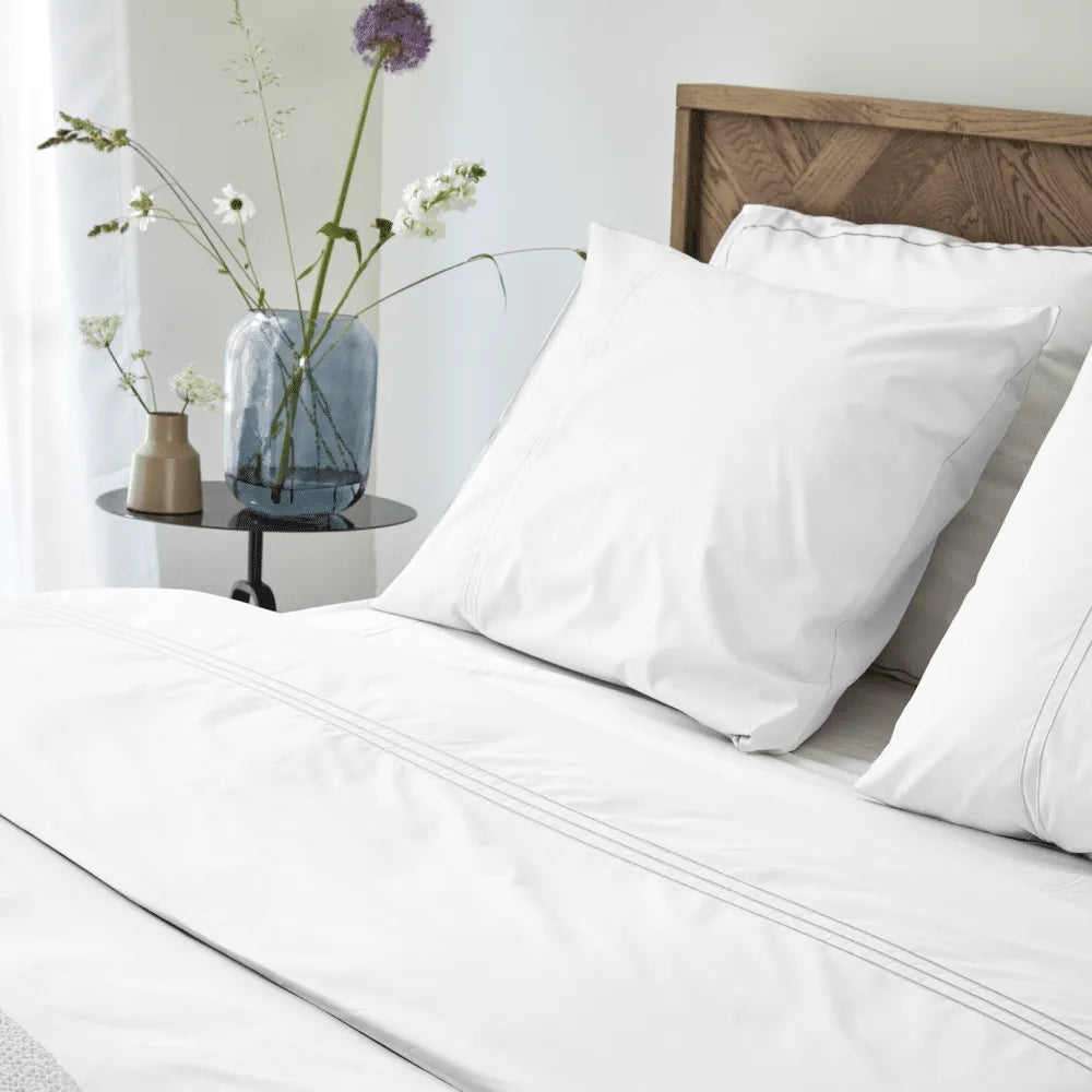 Dekbedovertrek 100% Egyptisch Percale Katoen Effen Wit