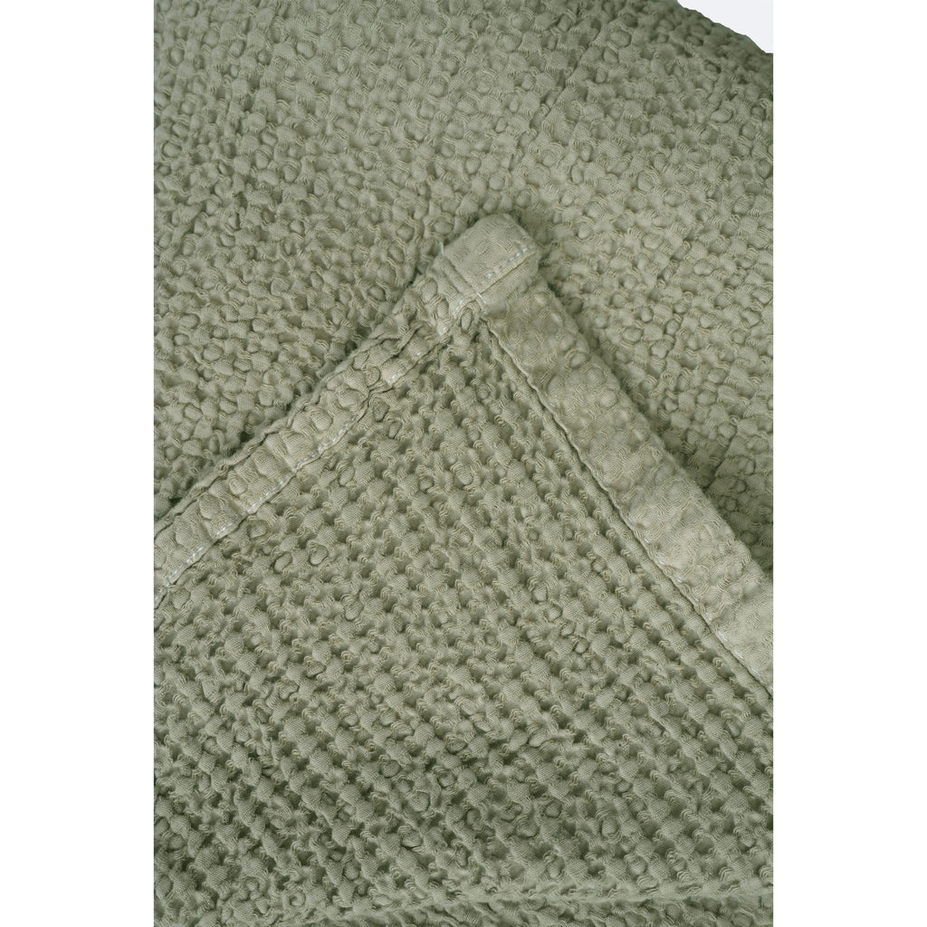 Dreamers Den Piqué Bedspread / Waffle Blanket Olive Green