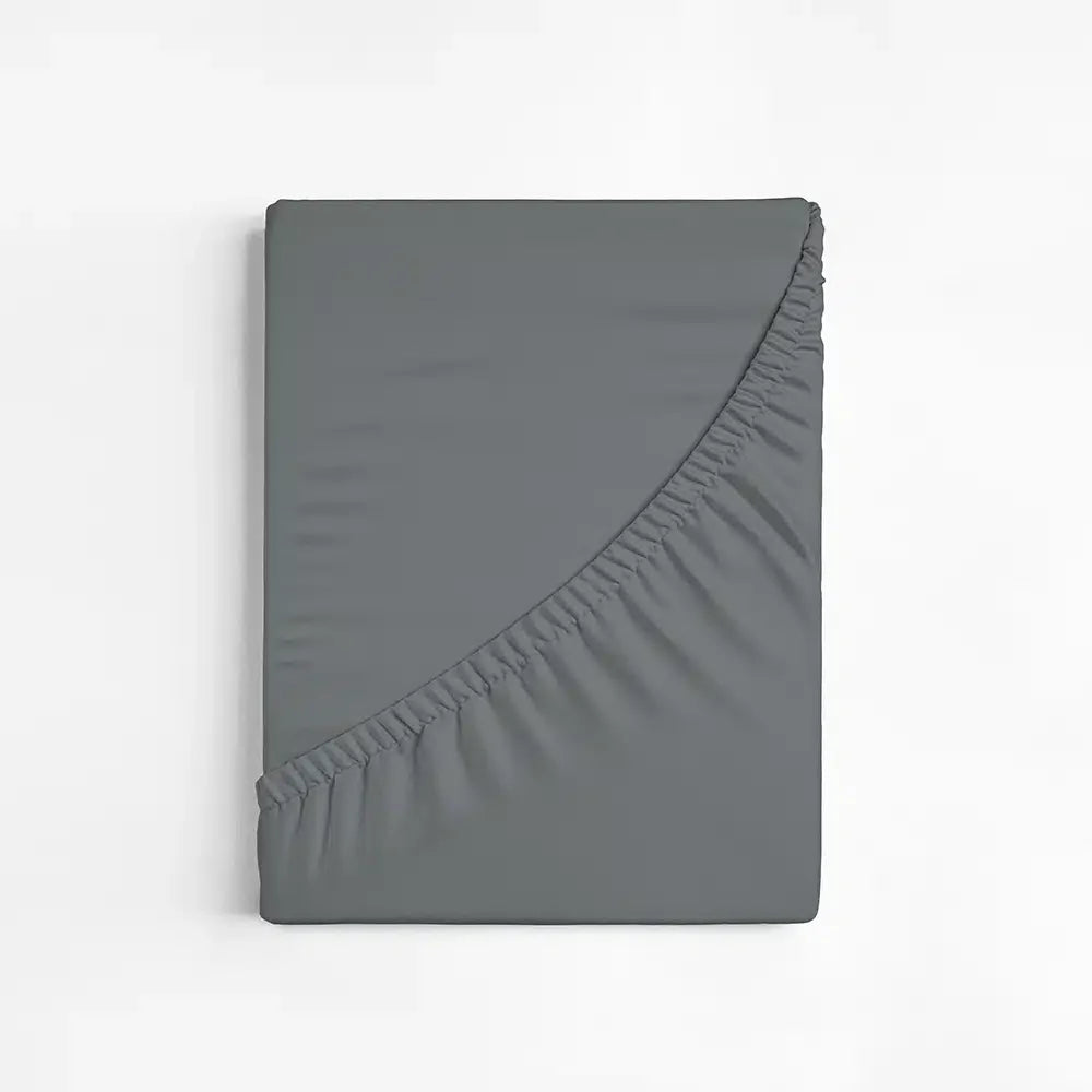 Dreamers Den Topper Hoeslaken Egyptisch Percale Katoen Donker Grijs