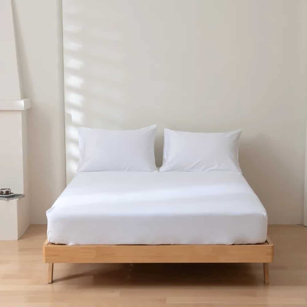 Dreamers Den Fitted Sheet Cotton Sateen White
